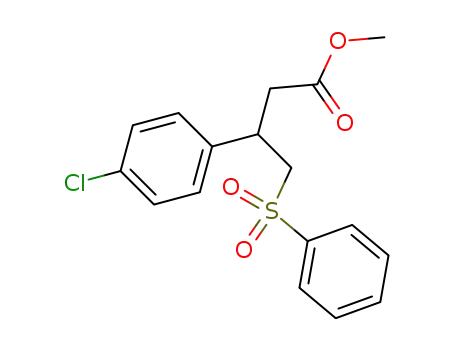 methyl 4-phenylsulfonyl-3-(4-chlorophenyl)butyrate