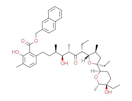 Molecular Structure of 1123683-88-4 (lasalocid 2-naphthylmethyl ester)
