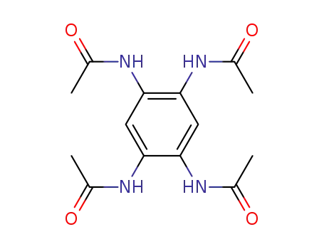 Molecular Structure of 96677-95-1 (Acetamide, N,N',N'',N'''-1,2,4,5-benzenetetrayltetrakis-)