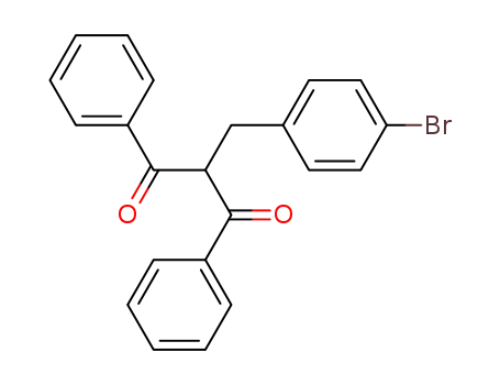 Molecular Structure of 70777-68-3 (1,3-Propanedione, 2-[(4-bromophenyl)methyl]-1,3-diphenyl-)