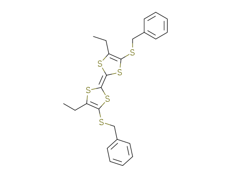1,3-Dithiole,4-ethyl-2-[4-ethyl-5-[(phenylmethyl)thio]-1,3-dithiol-2-ylidene]-5-[(phenylmethyl)thio]-