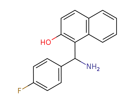 Molecular Structure of 714953-86-3 (1-[AMINO-(4-FLUORO-PHENYL)-METHYL]-NAPHTHALEN-2-OL)