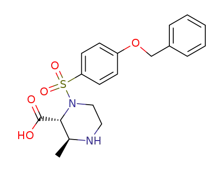 (2R,3S)-1-(4-Benzyloxy-benzenesulfonyl)-3-methyl-piperazine-2-carboxylic acid