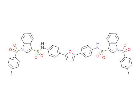 N,N'-[4,4'-(furan-2,5-diyl)bis(4,1-phenylene)]bis[1-(4-methylphenylsulfonyl)-1H-indole-3-sulfonamide]