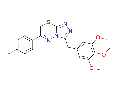 3-(3,4,5-trimethoxyphenylmethyl)-6-(4-fluorophenyl)-7H-1,2,4-triazolo[3,4-b]-1,3,4-thiadiazine