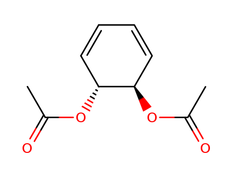 Molecular Structure of 121153-45-5 (3,5-Cyclohexadiene-1,2-diol, diacetate, (1S,2S)-)