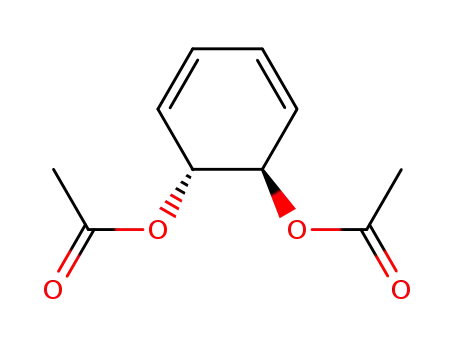 Molecular Structure of 64288-00-2 (3,5-Cyclohexadiene-1,2-diol, diacetate, trans-)