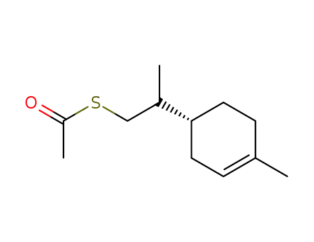 Molecular Structure of 84473-68-7 (S-[2-(4-methyl-3-cyclohexen-1-yl)propyl] ethanethioate)