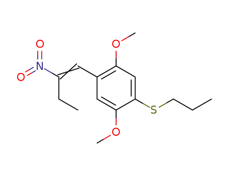 Benzene, 1,4-dimethoxy-2-(2-nitro-1-butenyl)-5-(propylthio)-