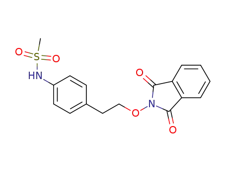 Molecular Structure of 727690-24-6 (N-[4-(N'-methylsulfonylamino)-phenylethoxy]-phthalimide)