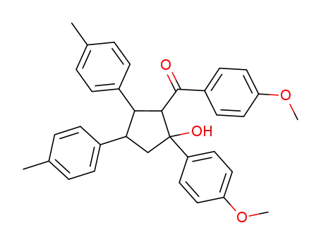 (2-hydroxy-2-(4-methoxyphenyl)-4,5-di-p-tolylcyclopentyl)(4-methoxyphenyl)methanone