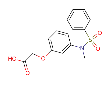 Molecular Structure of 159213-96-4 (2-[3-(phenylsulfonyl)-N-methylamino-phenoxy]-acetic acid)