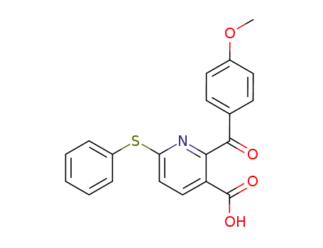 2-(4-methoxy-benzoyl)-6-phenylsulfanyl-nicotinic acid