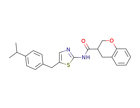 N-[5-(4-isopropylbenzyl)-1,3-thiazol-2-yl]chromane-3-carboxamide
