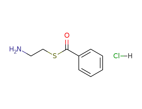Molecular Structure of 17612-90-7 (S-BENZOYLCYSTEAMINE HYDROCHLORIDE)