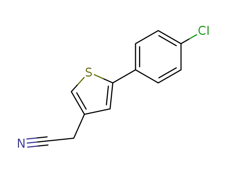 3-Thiopheneacetonitrile, 5-(4-chlorophenyl)-