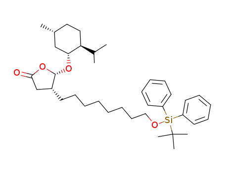 2(3H)-Furanone,
4-[8-[[(1,1-dimethylethyl)diphenylsilyl]oxy]octyl]dihydro-5-[[(1R,2S,5R)-5-
methyl-2-(1-methylethyl)cyclohexyl]oxy]-, (4R,5S)-