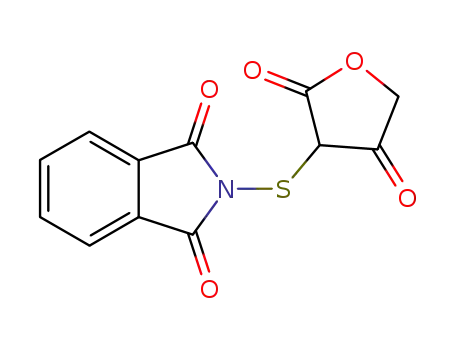Molecular Structure of 596810-90-1 (1H-Isoindole-1,3(2H)-dione, 2-[(tetrahydro-2,4-dioxo-3-furanyl)thio]-)