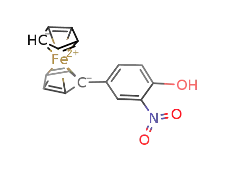 Molecular Structure of 868762-22-5 (4-ferrocenyl-2-nitrophenol)