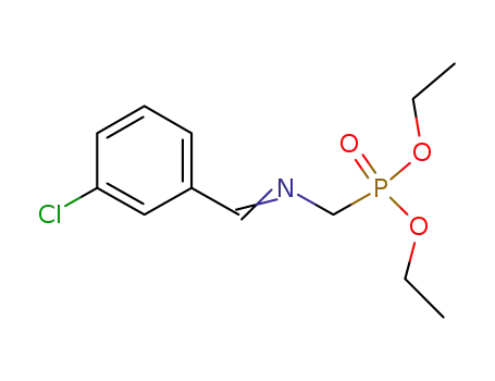 Molecular Structure of 1132709-92-2 (Diethyl (N-metachlorobenzylideneaminomethyl)phosphonate)