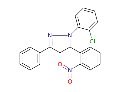 1-(2-chlorophenyl)-5-(2-nitrophenyl)-3-phenyl-4,5-dihydro-1H-pyrazole