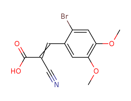 3-(2-bromo-4,5-dimethoxyphenyl)-2-cyanoacrylic acid  Cas no.41234-19-9 1234%