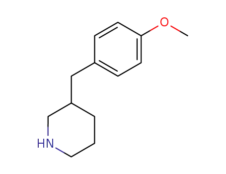 Molecular Structure of 136422-65-6 (3-(4-METHOXY-BENZYL)-PIPERIDINE)