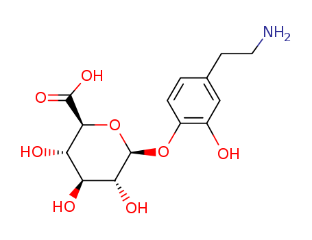 b-D-Glucopyranosiduronic acid,4-(2-aminoethyl)-2-hydroxyphenyl