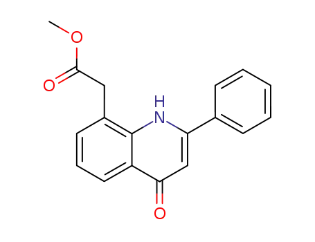 (4-oxo-2-phenyl-1,4-dihydro-quinolin-8-yl)-acetic acid methyl ester
