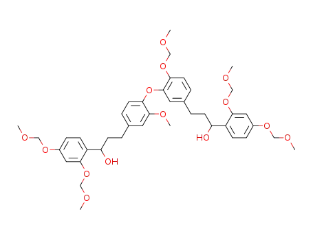 1-(2,4-bis-methoxymethoxy-phenyl)-3-(3-{4-[3-(2,4-bis-methoxymethoxy-phenyl)-3-hydroxy-propyl]-2-methoxy-phenoxy}-4-methoxymethoxy-phenyl)-propan-1-ol