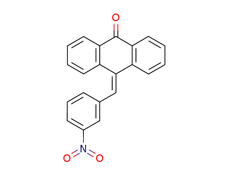 Molecular Structure of 69544-85-0 (10-(3-nitrobenzylidene)anthracen-9(10H)-one)