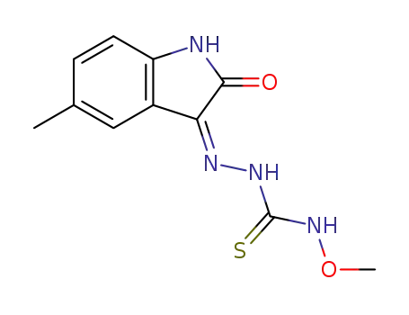 (3Z)-5-methyl-1H-indole-2,3-dione 3-(N-methoxy thiosemicarbazone)