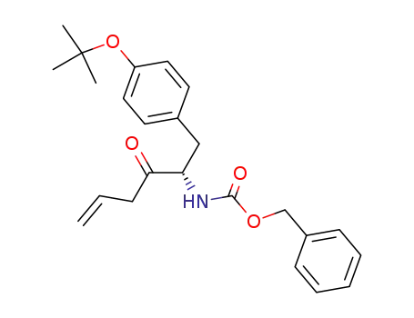 Molecular Structure of 699536-18-0 (benzyl [(S)-1-(4-tert-butoxybenzyl)-2-oxopent-4-enyl]carbamate)