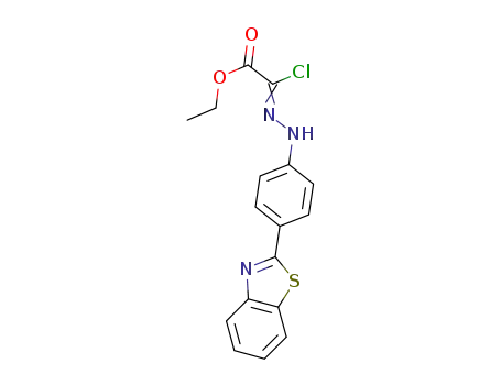 ethyl 3-aza-3-[4-(benzothiazol-2-yl)phenylamino]-2-chloroprop-2-enoate