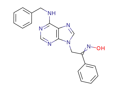 Molecular Structure of 1197837-80-1 (N-benzyl-9-[2-(hydroxyimino)-2-phenylethyl]-9H-purin-6-amine)