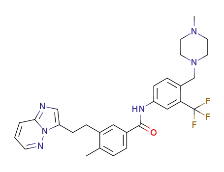 3-[2-(imidazo[1,2-b]pyridazin-3-yl)ethyl]-4-methyl-N-{4-[(4-methylpiperazin-1-yl)methyl]-3-(trifluoromethyl)phenyl}benzamide