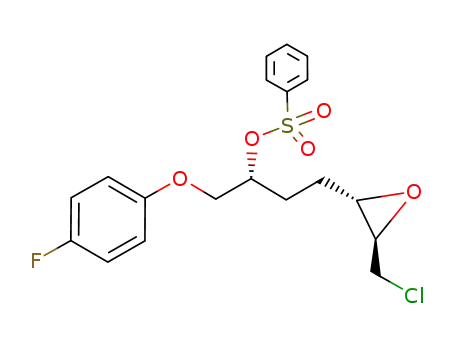 (2R,3S,6R)-6-benzenesulfonyloxy-1-chloro-2,3-epoxy-7-(4-fluorophenoxy)heptane