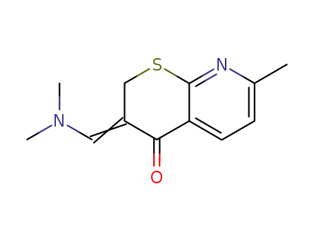 Molecular Structure of 640265-22-1 (7-methyl-2,3-dihydro-3-dimethylaminomethylenethiopyrano[2,3-b]pyridin-4(4H)-one)