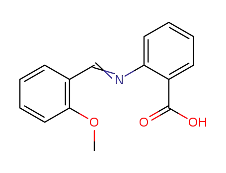 Molecular Structure of 64380-46-7 (2-{[(1E)-(2-methoxyphenyl)methylidene]amino}benzoic acid)
