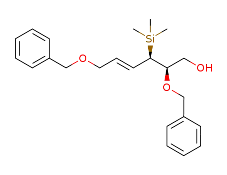 (2R,3R,4E)-2,6-bis(benzyloxy)-3-(trimethylsilyl)hex-4-en-1-ol