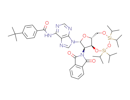 4-<i>tert</i>-butyl-<i>N</i>-{9-[3-(1,3-dioxo-1,3-dihydro-isoindol-2-yl)-5,5,7,7-tetraisopropyl-tetrahydro-1,4,6,8-tetraoxa-5,7-disila-cyclopentacycloocten-2-yl]-9<i>H</i>-purin-6-yl}-benzamide