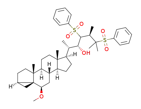 (22R,24R)-23,25-bis(phenylsulfonyl)-6β-methoxy-24-methyl-3α,5-cyclo-5α-cholestan-22-ol