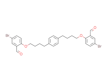 6,6'-(4,4'-(1,4-phenylene)bis(butane-4,1-diyl))bis(oxy)bis(3-bromobenzaldehyde)