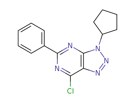 6-chloro-9-cyclopentyl-2-phenyl-8-azapurine