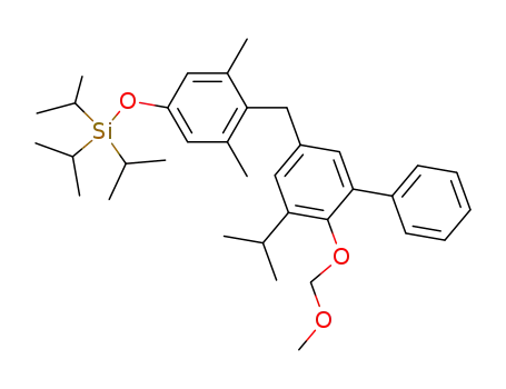 triisopropyl-[4-(5-isopropyl-6-methoxymethoxybiphenyl-3-ylmethyl)-3,5-dimethylphenoxy]silane