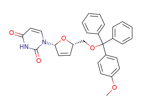 Uridine,
2',3'-didehydro-2',3'-dideoxy-5'-O-[(4-methoxyphenyl)diphenylmethyl]-