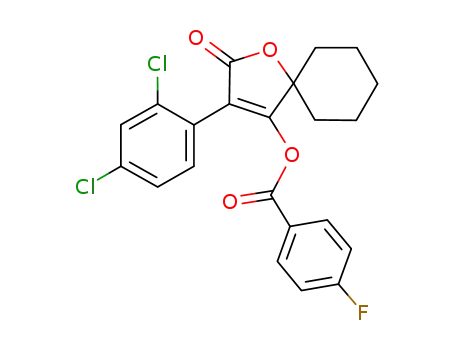 3-(2,4-dichlorophenyl)-2-oxo-1-oxaspiro[4.5]dec-3-en-4-yl 4-fluorobenzoate