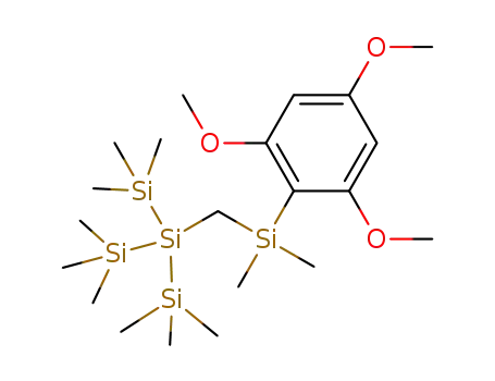 Molecular Structure of 1253730-09-4 (dimethyl(2,4,6-trimethoxyphenyl){[tris(trimethylsilyl)silyl]methyl}silane)