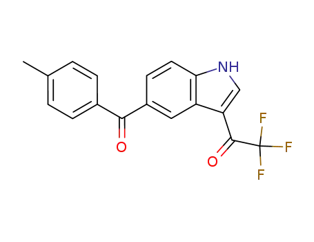 5-(4'-methylbenzoyl)-3-trifluoroacetylindole