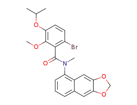 6-bromo-3-isopropoxy-2-methoxy-N-methyl-N-(6,7-methylenedioxy-1-naphthyl)benzamide